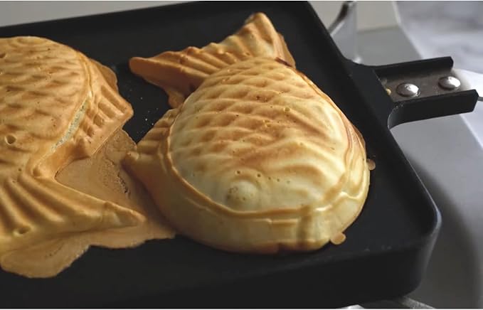 COOKKING - Taiyaki Japanese Fish-shaped Pancake Double Pan, Made in Korea