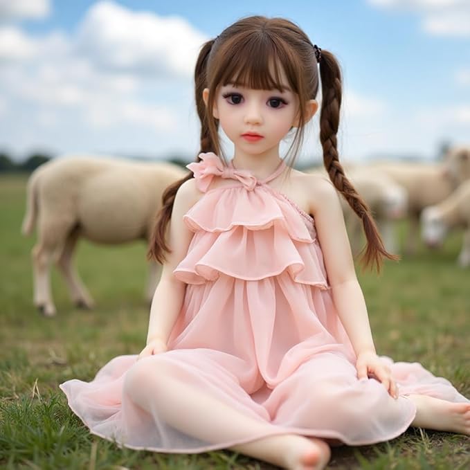 Silicone Seamless Female Action Figure, Flexible Female Figure, Doll Suitable for Cosplay/Photography/Art TPE Bodies and PVC Heads, Random Hair and Clothes 39inch (128CM H Natural Color)