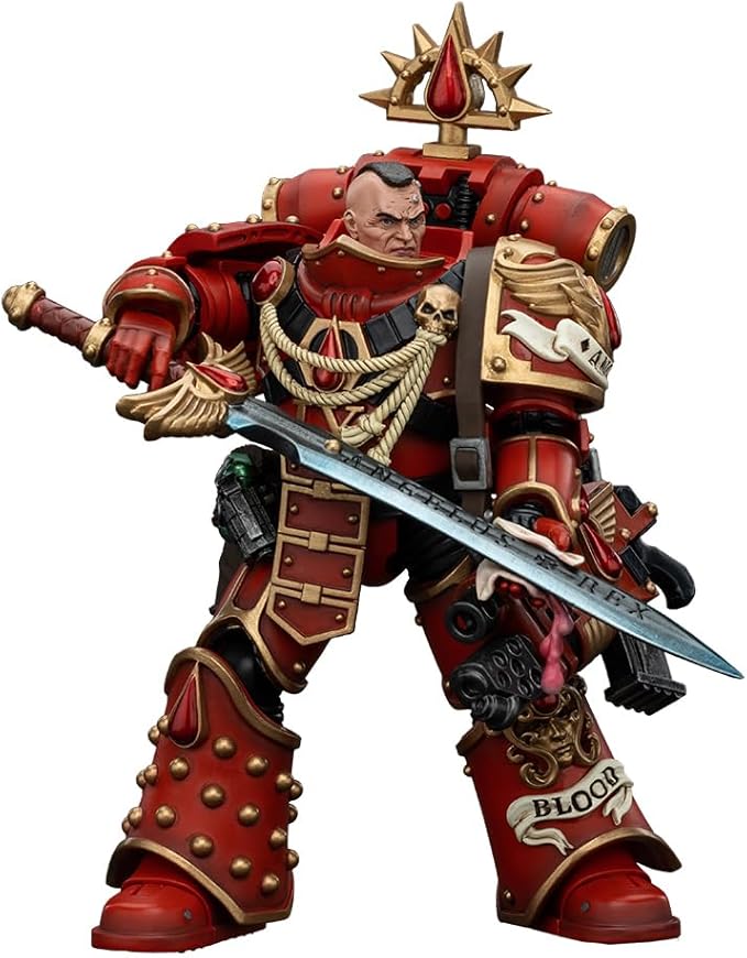 JOYTOY-Warhammer The Horus Heresy -1:18-Action Figure-Blood Angels Raldoron First Captain of The Blood Angels-Collection Model Birthday Gifts-4.9-Inches
