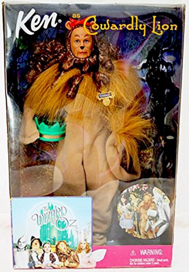 Barbie Ken as the Cowardly Lion in the Wizard of Oz