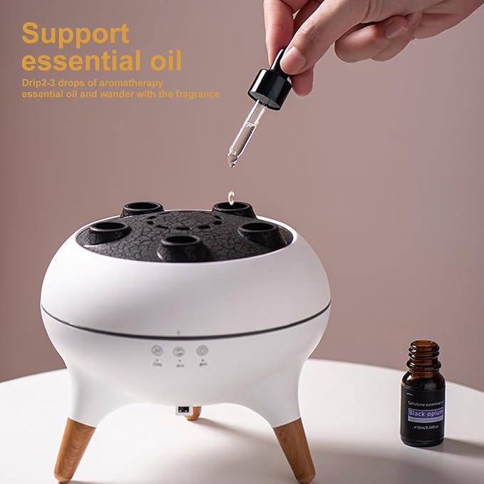 Jellyfish Diffuser, 250ML Essential Oil Diffuser Air Humidifiers Dynamic Sound Pickup Ultrasonic Aromatherapy Remote Control for Home Bedroom Office(with Remote, ETL Listed Power Adapter)