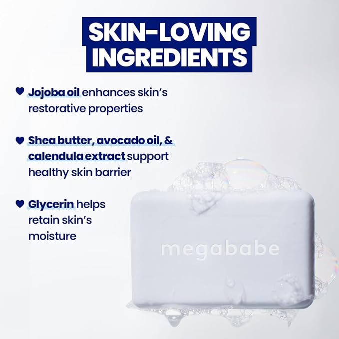 Megababe Bidet Bar, pH-Balanced Intimate Cleansing Bar, 4.5 oz