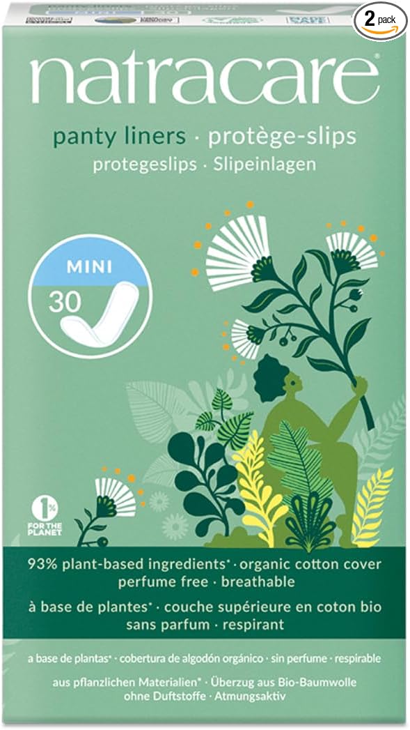 Natracare Panty Liners Mini 30 Count (2 Pack)