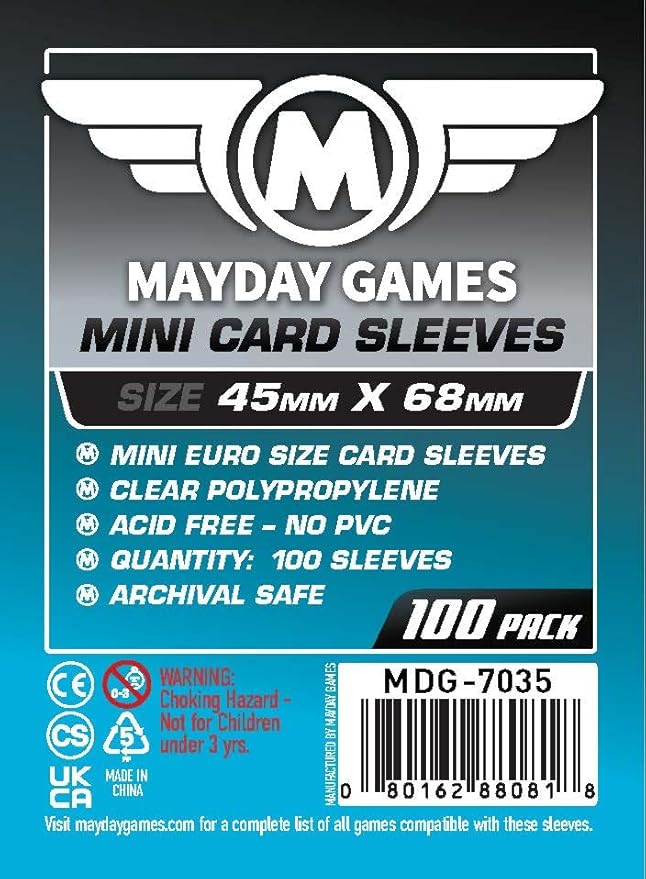 Mayday Games Robinson Crusoe Game Accessory- Standard Card Sleeve Bundle