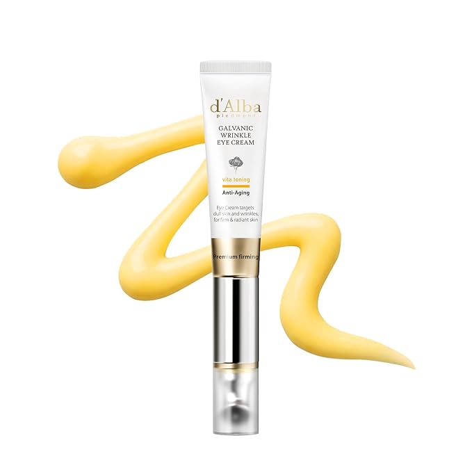 d'alba Piedmont Vita Toning Galvanic Eye Cream (0.51 fl oz), Hydrating & Firming Eye Cream with White Truffle, Collagen & Vitamin C, Radiance Care, Multi-Area Wrinkle Care