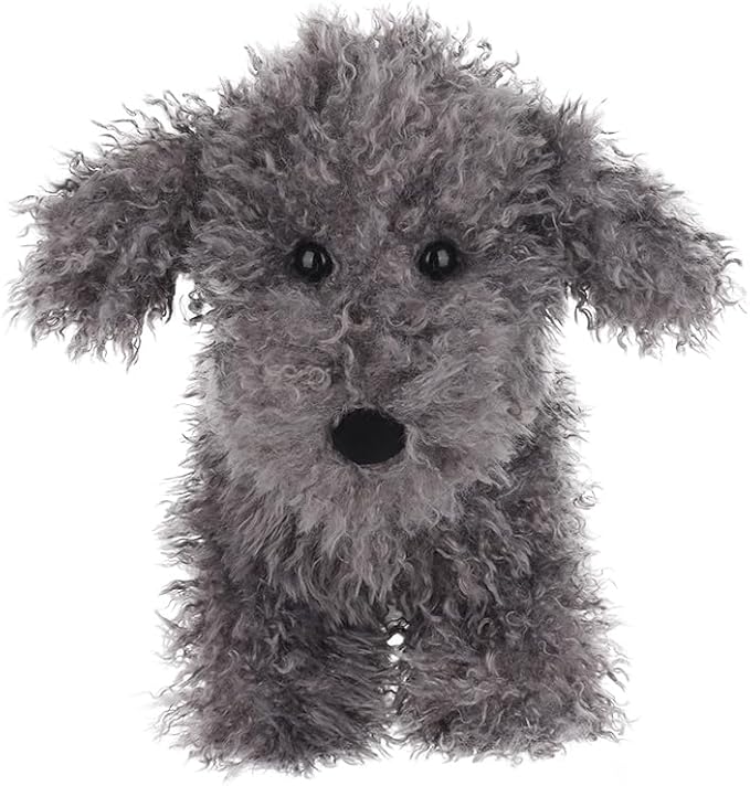 Apricot Lamb Toys Plush Dark Grey Poodle Dog Puppy Stuffed Animal Soft Cuddly Perfect for Child
