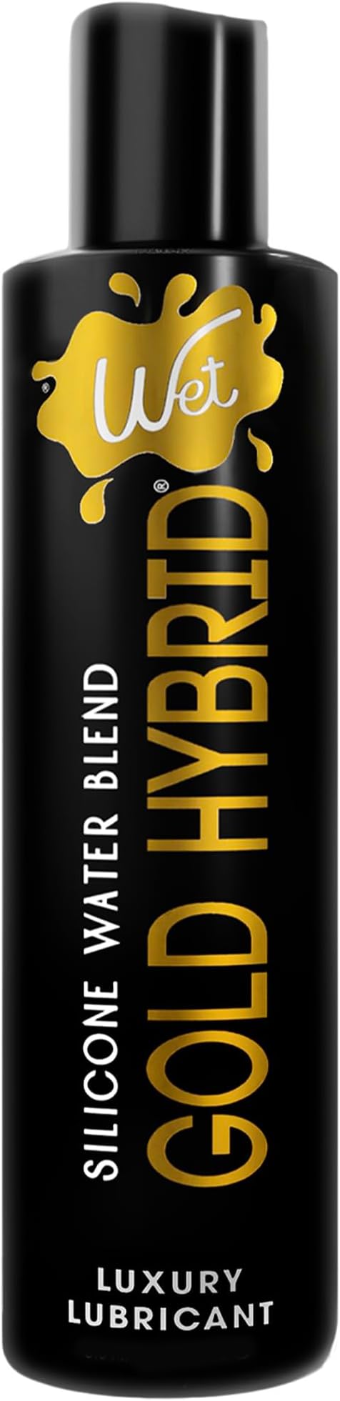 Wet Gold Hybrid Silicone and Water-Based Lubricant | Long-Lasting Performance, Premium Formula | Made Without Glycerin and Parabens | Lube for Men, Women & Couples, 3 fl oz