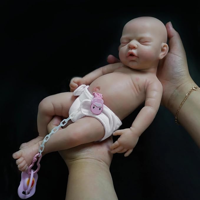 Mire & Mire Reborn Baby Dolls 12" Boy Micro Preemie Full Body Silicone Baby Doll Realistic-Newborn Baby Dolls That Look Real Sleeping Baby Doll -3