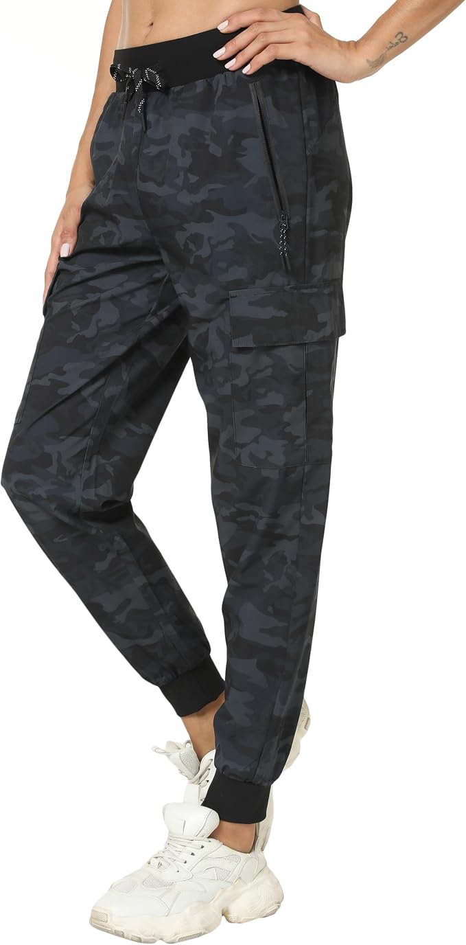 Women's Joggers Cargo Pants Lightweight Quick Dry Hiking Running Pants for Athletic Casual & Outdoor