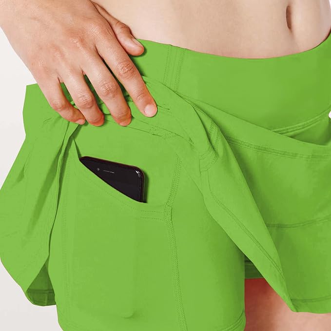 Athletic Tennis Golf Skorts Skirts for Women with Pocket Workout Running Sports Pleated Skirts Casual