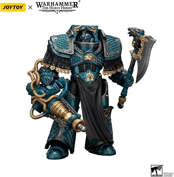 JOYTOY Warhammer The Horus Heresy Alpha Legion Lernaean Terminator with Conversion Beam Cannon - 1:18 Scale 5.39in Action Figure Mecha Joy Toy Collection Model