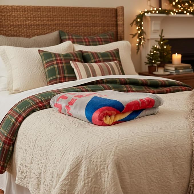 Collectibles Rudolph Hermey The Elf Dentist Holiday Bedding Super Soft Cozy Throw, 46 in x 60 in, (Officially Licensed Product) by Franco