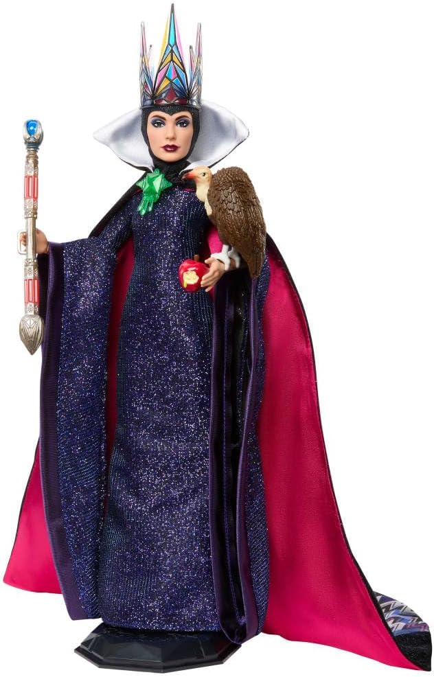 Mattel Disney Collector Evil Queen Collectible Fashion Doll in Signature Clothing Inspired by Disney Snow White Movie, Gifts for Kids & Collectors