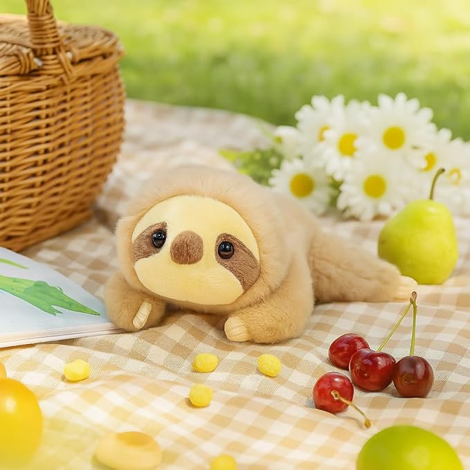 Adorable Sloth Stuffed Animal Soft Stress Relief Plush Toy Cute Birthday Gifts for Boys Girls Kids Toddlers