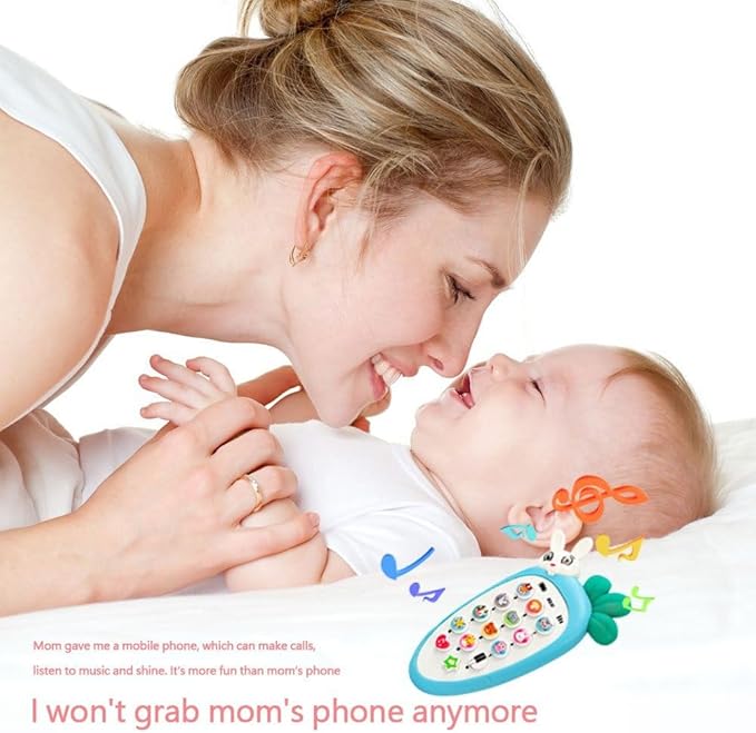 Baby Electronic Phone Toy – Early Childhood Educational Musical Toy with Multi-Function Buttons – Simulation Phone for Kids Development & Interactive Play
