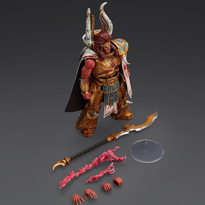 JOYTOY 1/18 Action Figure Warhammer 30K The Horus Heresy Thousand sons Magnus The Red Primarch of The XVth Legion Collection Model Birthday Gifts 8.66 inch