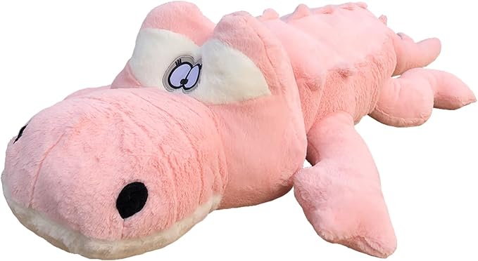 Hofun4U Alligator Plush Pillow, 67 inch Alligator Stuffed Animal, Home Decoration Christmas Valentine’s Birthday Gift for Boys Girls Adults Kids (Pink)