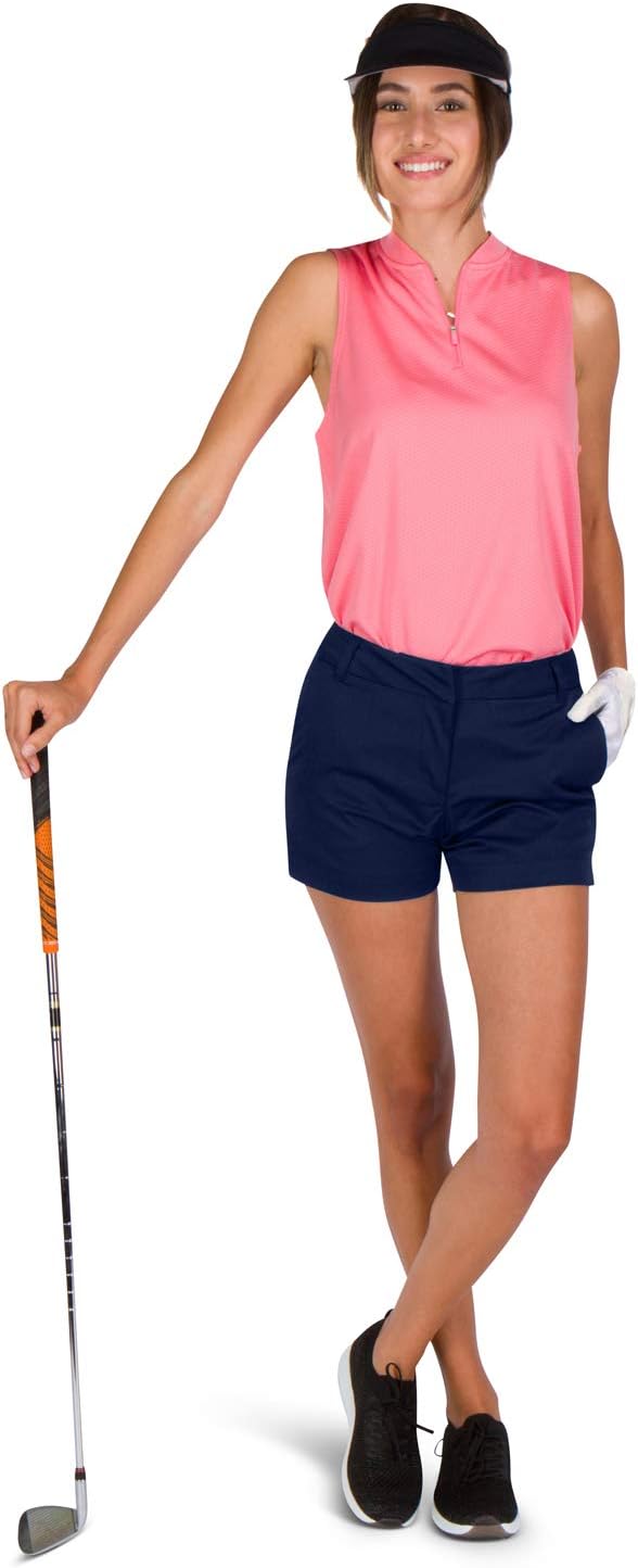 Three Sixty Six Womens Golf Shorts 4 ½ Inch Inseam - Quick Dry Active Shorts with Pockets, Athletic and Breathable