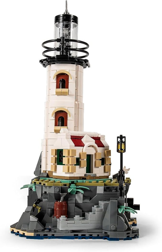 Island Lighthouse Building Block Toy Set, Gifts for Kids and Adults（1092 PCS）
