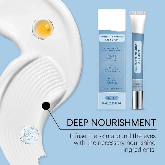 Instant Firming Eye Serum - Anti-Aging Formula, Reduces Under-Eye Bags, Wrinkles, Dark Circles, Fine Lines & Crow'S Feet(10ml)