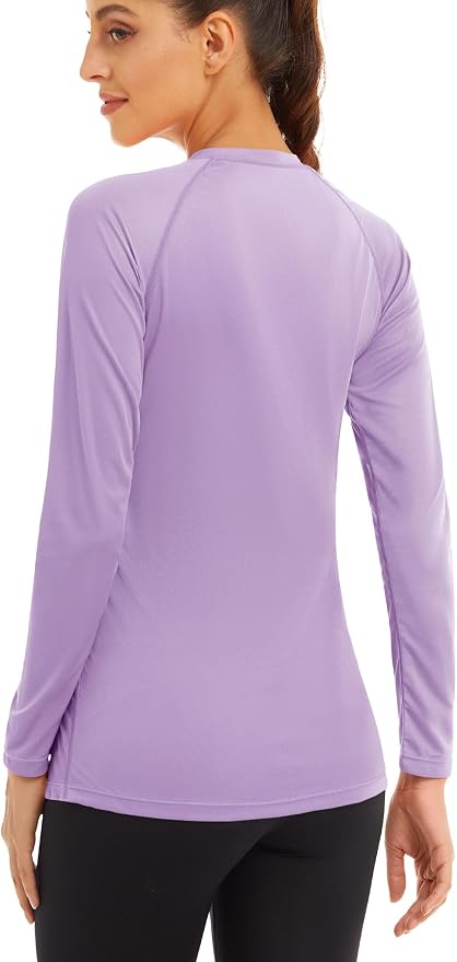 MAGCOMSEN Women's Long Sleeve Shirts UPF 50+ Sun Protection Shirts for Hiking Fishing Workout Rash Guard