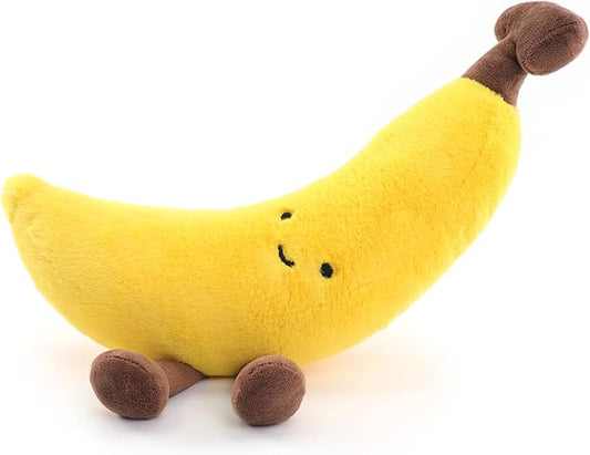RECUR Banana Stuffed Animals Toy,Soft Fruit Banana Plush,12 Inches, Adorable Gift for All Ages
