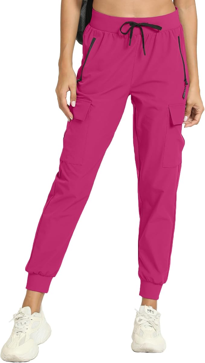 Women's Joggers Cargo Pants Lightweight Quick Dry Hiking Running Pants for Athletic Casual & Outdoor