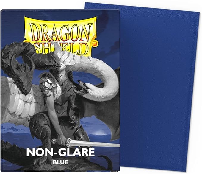 Dragon Shield | Standard Size Card Matte Sleeves | 100 CT - Non Glare Smooth & Tough Premium TCG Sleeves | Compatible with Pokemon, Flesh & Blood, One Piece & Magic the Gathering | Blue