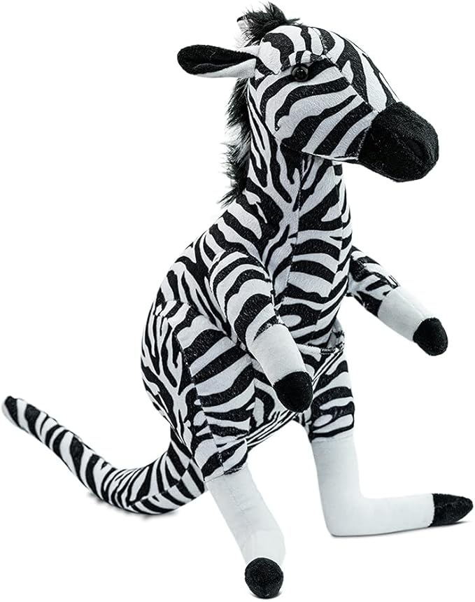 Randimals Zebra Style Kangaroo Plush Stuffed Toy 15”, Soft & Huggable, Premium Quality Hybrid Animal Friend Encourages Adventure & Imagination