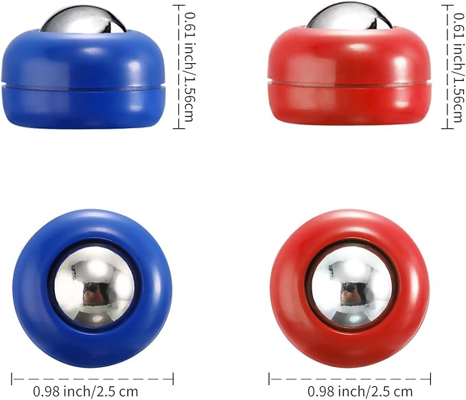 Gejoy Mini Shuffleboard Replacement Puck Tabletop Equipment Rollers Set Shuffleboard Curling Accessories