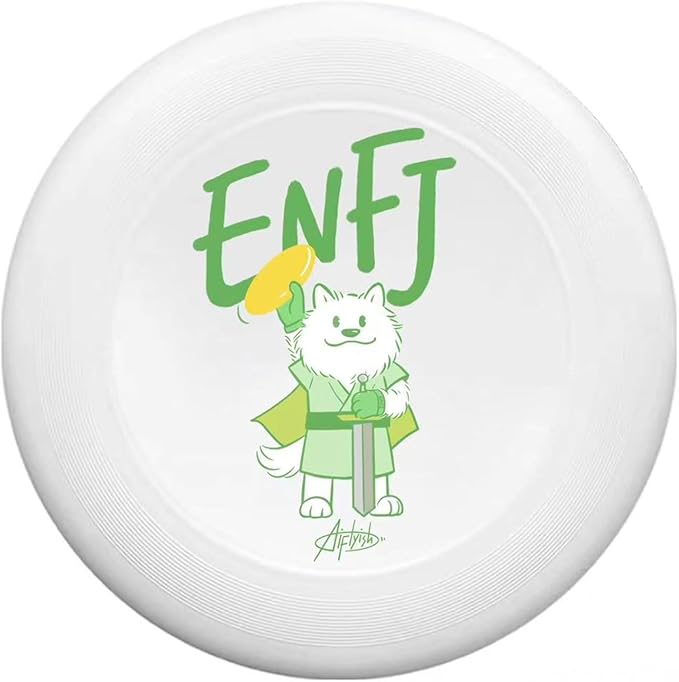 Social Gift & Team Activity Flying Disc, 10.63 Inch MBTI Flyer Disc Lightweight Durable for Outdoor Beach Park Backyard Game - 170g