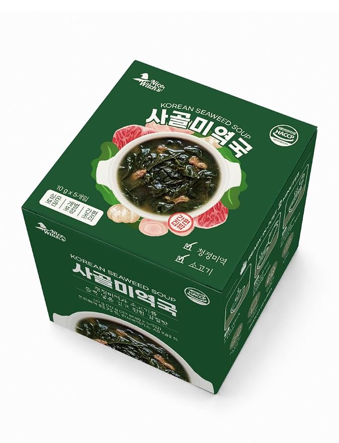 Korean Frozen Dried Seaweed Soup 10g × 5ea Easy cooking Individual packaging 한국 전통 국/미역국
