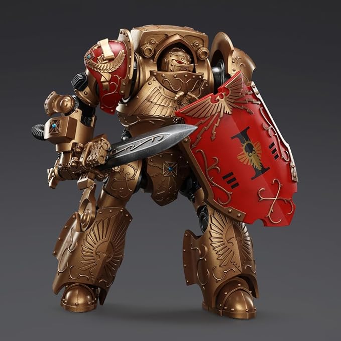 JOYTOY-Warhammer The Horus Heresy 1:18 Action Figure Legio Custodes Contemptor Galatus Dreadnought Collection Model Birthday Gifts