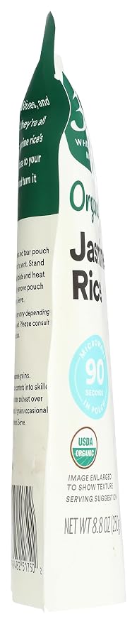 365 by Whole Foods Market, Organic Jasmine Rice, 90-Second Microwave in Pouch, 9 Ounce