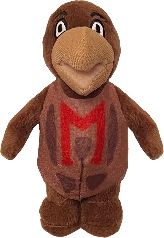 Bobbi-Dobbiez Attachable Plushie University of Maryland Testudo Mascot – Attaches to Backpacks, Bags, Shoes, Water Bottles, and More