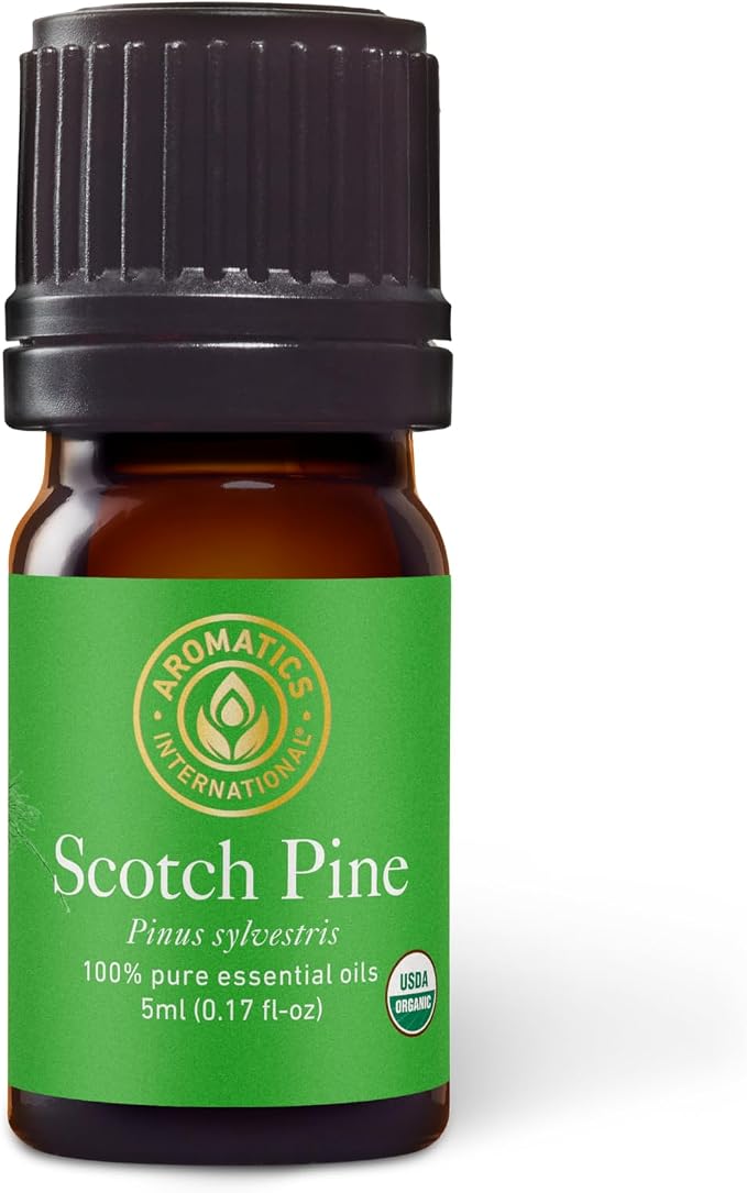Aromatics International Premium Organic Scotch Pine Essential Oil 5ml | 100% Pure Essential Oil for Diffusion & Aromatherapy