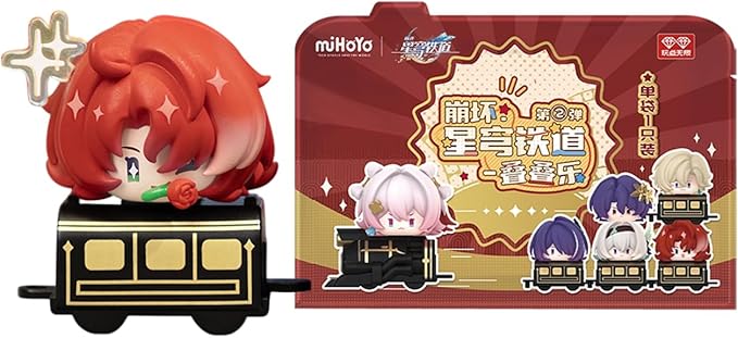 Anime Blind Box, Cute Honkai Star Rail Series PVC Mini Figure for Desktop Ornament, Collectable Anime Figure for Birthday Gifts (2.0)