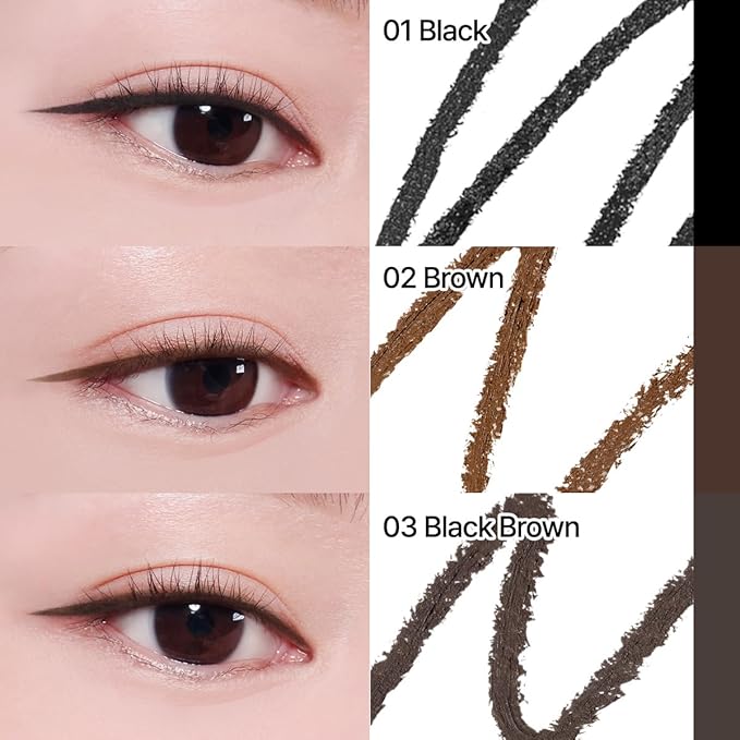 CLIO Sharp So Simple Waterproof Pencil Liner, 2mm Ultra Slim Precision Tip, Smooth Tug Free, Smudge Resistant Long Wear Formula, Clean Eye Definition, Easy Control For Daily Makeup (003 Black Brown)