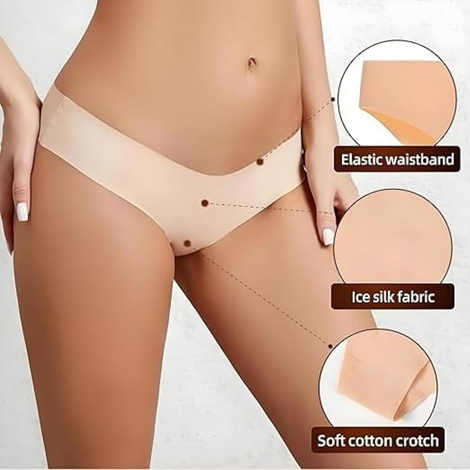 Invisible Camel Toe Thong for Women No Show Panties Panty Liners Seamless Workout Concealer Underwear