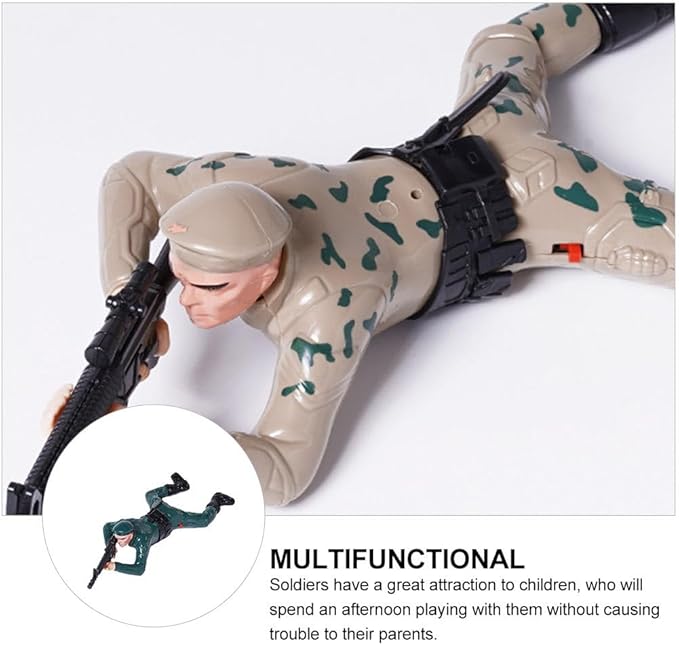 Hemoton 1pc Reptile Figure Toy Electric Toy Electric Soldier Children Soldier Action Figures Crawling Crawling Action Figure