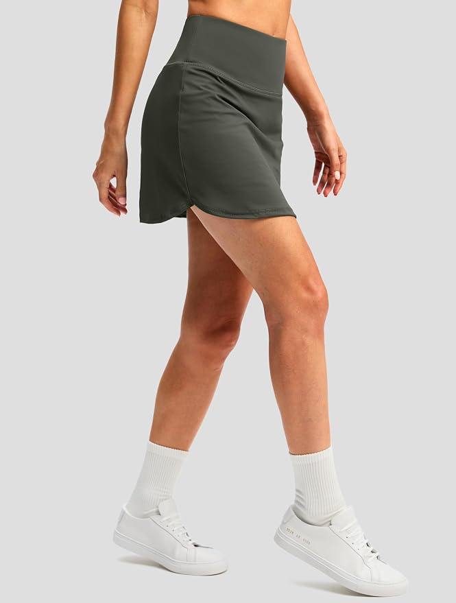 G Gradual 16"/18" Skorts for Women Golf Skirt with 2 Pockets Summer Casual | Built-In Shorts, High Waist, Soft 4-Way Stretch, Breathable Mesh Liner, Tennis Pickleball Athletic Wear, Easy To Match