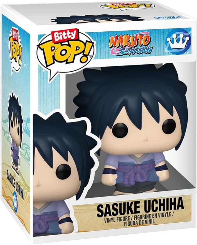 Funko Pop! Bitty: Naruto Shippuden - Kakashi, Sakura, Sasuke, and Chase Mini Figure - 0.9 Inch (2.2 Cm) - Anime Collectable - Gift Idea - Stackable Display Shelf Included