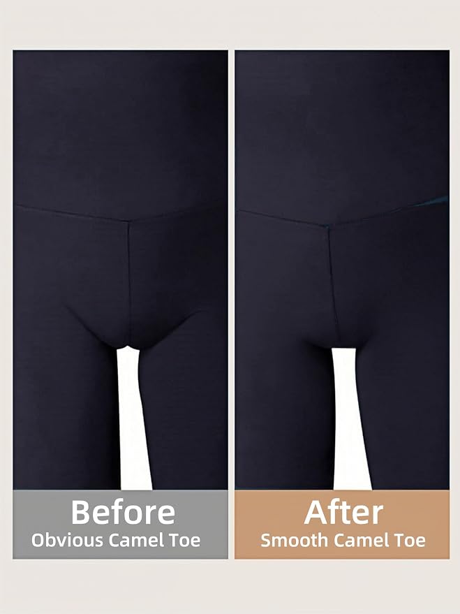Seamless Anti Embarrassment Workout Underwear | No-Show Invisible Thongs, Smooth Contour Proof Intimates, Cameltoe Concealer Clothing Layer