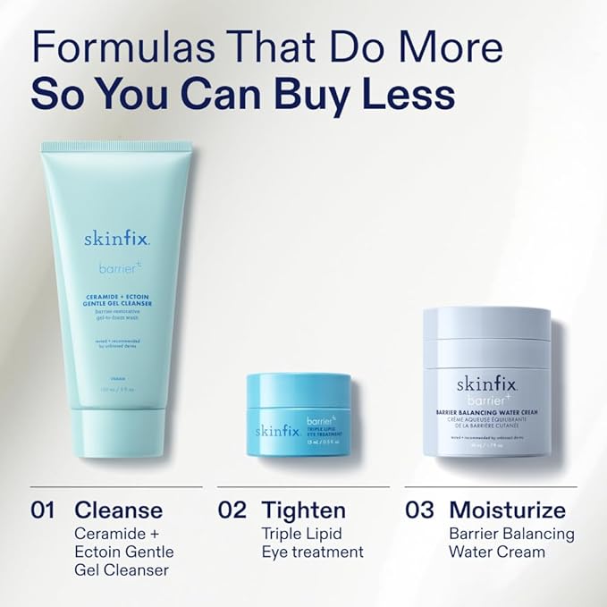 Skinfix Barrier Balancing Water Cream - 1.7 oz - Hyaluronic Acid & Niacinamide Water-Based Moisturizer for Face - Combo + Oily Skin - Acne-Safe, Fragrance Free, Vegan, Cruelty Free