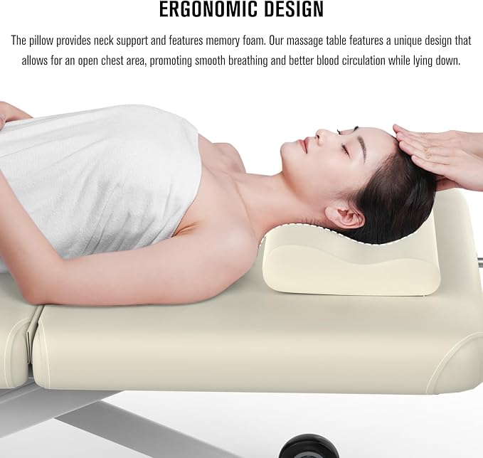 Olela 2 Motor Electric Massage Table, Heavy Duty Massage Table with Electric Backrest & Electric Lift, 31.2" Wide Professional Esthetician Bed for Spa, Beauty, Treatment, Metal Frame, PU Leather