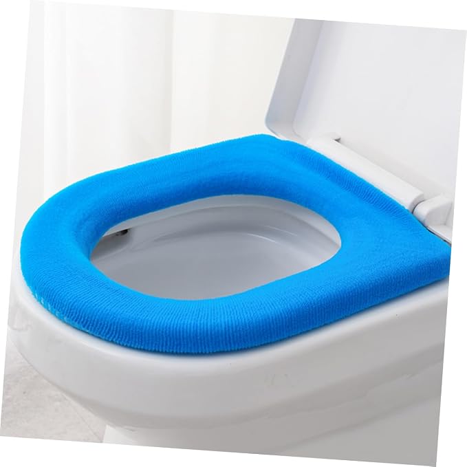 Gadpiparty 5pcs Colorful O-shaped Toilet Seat Pads Soft Toilet Cover Mats for Home Bathroom Comfortable Warm Design for Adults Expecting Mothers Random Colors