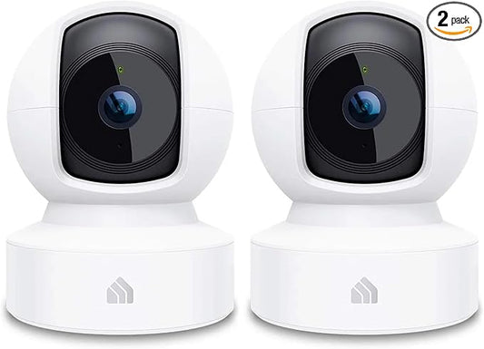 Tapo Kasa 1080p Indoor Pan/Tilt Wired Security Camera - Works as a Baby & Pet Monitor, Motion Detection & Tracking, 2-Way Audio, Night Vision, Subscription-Free Local Storage or Optional Cloud, EC70