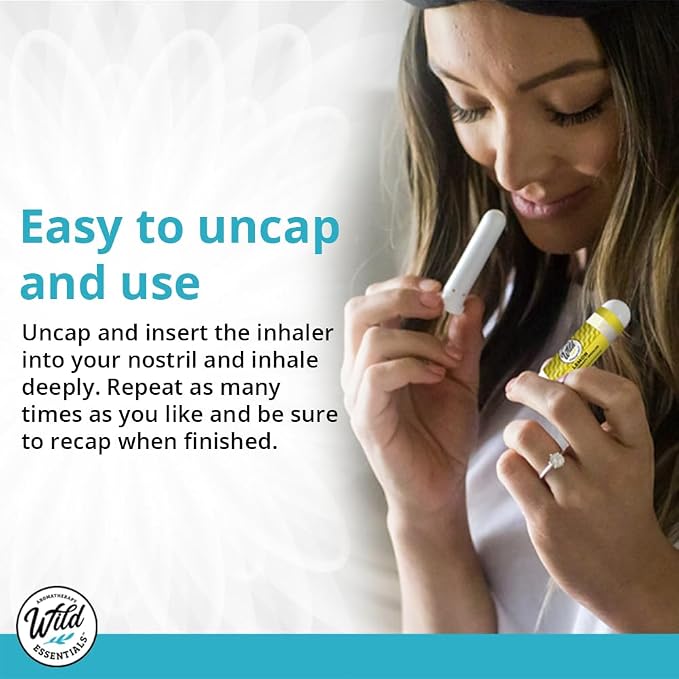 Wild Essentials Smell Training Kit Nasal Inhalers, Made in The USA, Pure Essential Oils, Olfactory Therapy, Loss of Smell, Aromatherapy, All Natural