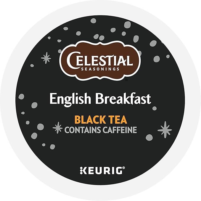 Celestial Seasonings English Breakfast Black Tea, Single-Serve Keurig K-Cup Pods, 24 Count