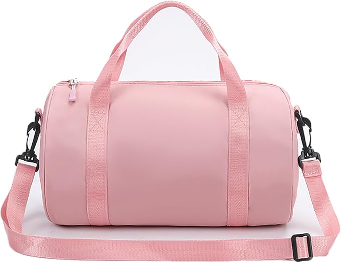 Ballet Dance Bag Mini Gym Bag Lightweight Small Duffle Bag 10L Cute Crossbody Bag for Yoga Swimming Sport (Pink)